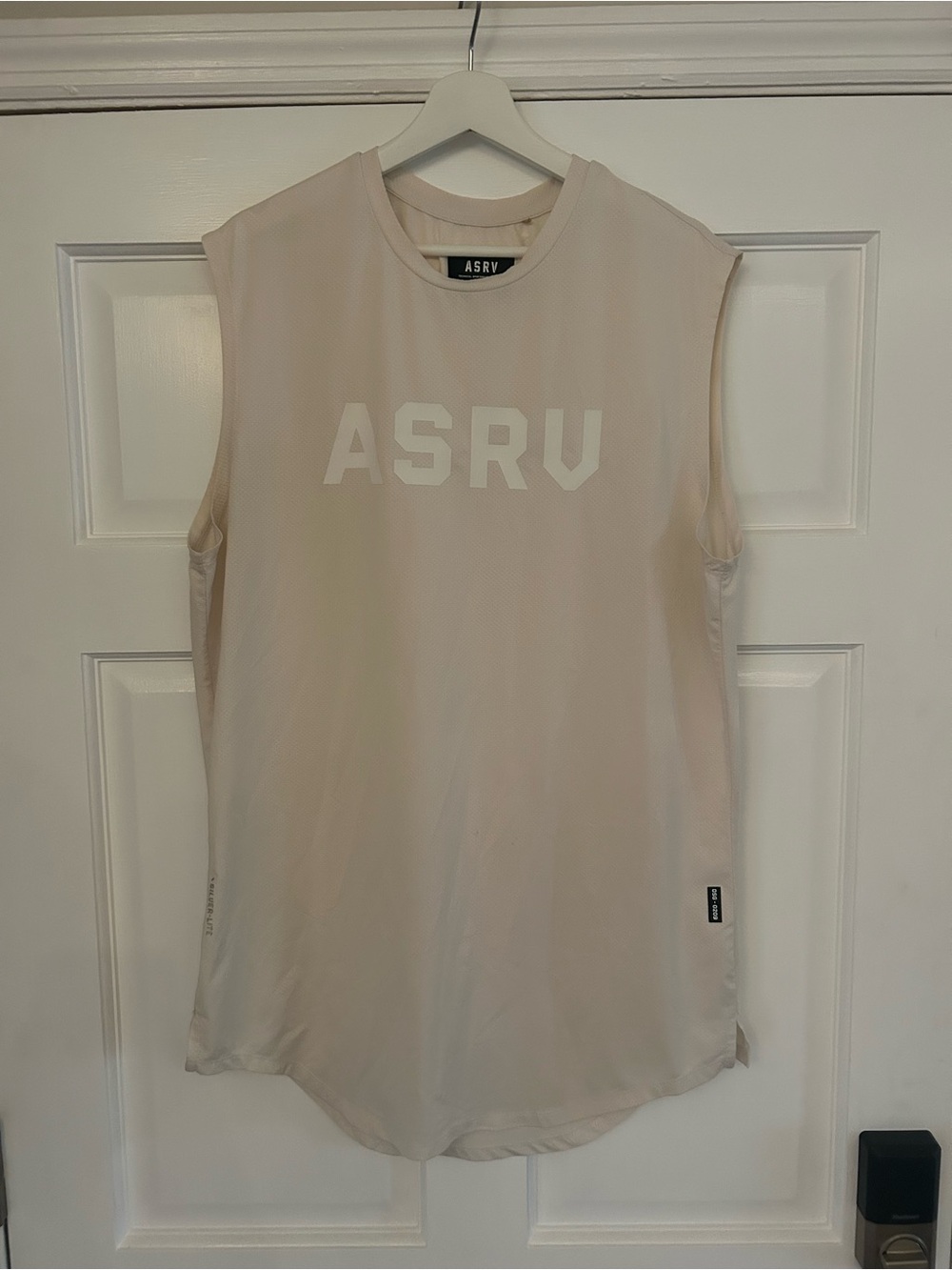 ASRV XL ivory Men’s Sleeveless Training Tank